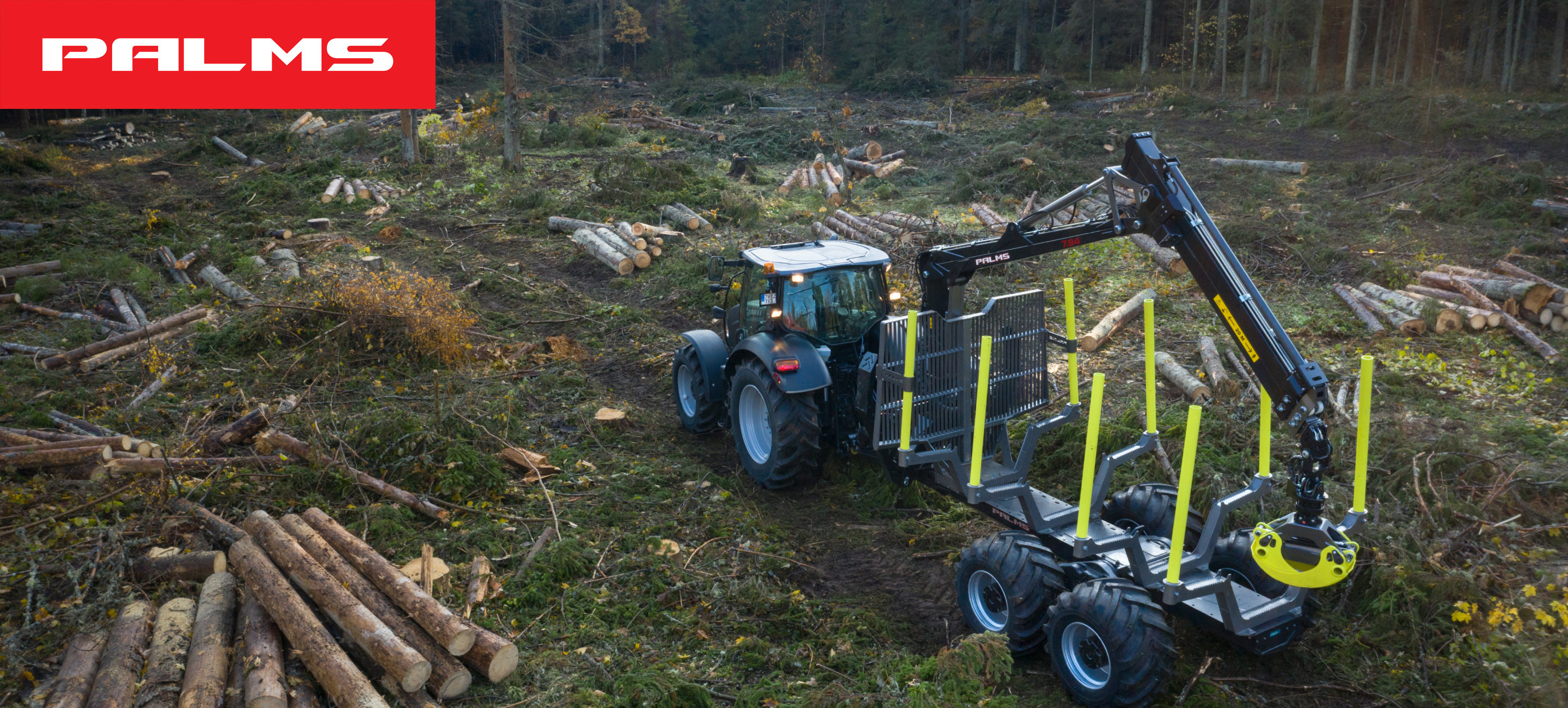 Forest trailers and cranes by PALMS